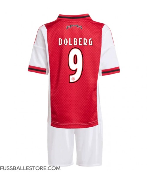 Günstige Ajax Kasper Dolberg #9 Heimtrikotsatz Kinder 2025-26 Kurzarm (+ Kurze Hosen) Günstige Ajax Kasper Dolberg #9 Heimtrikotsatz Kinder 2025-26 Kurzarm (+ Kurze Hosen)